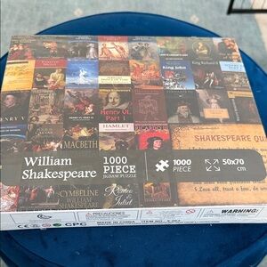 William Shakespeare 1000 Piece Jigsaw Puzzle